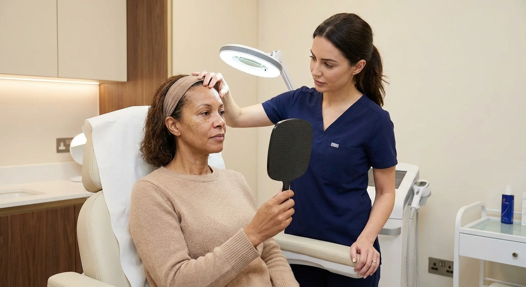 Anti wrinkle treatment for frown and forehead lines