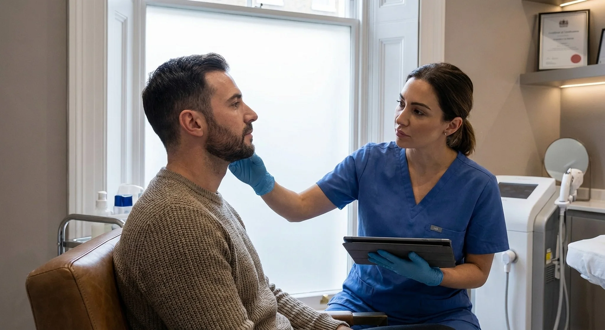 Masseter Botox face slimming assessment